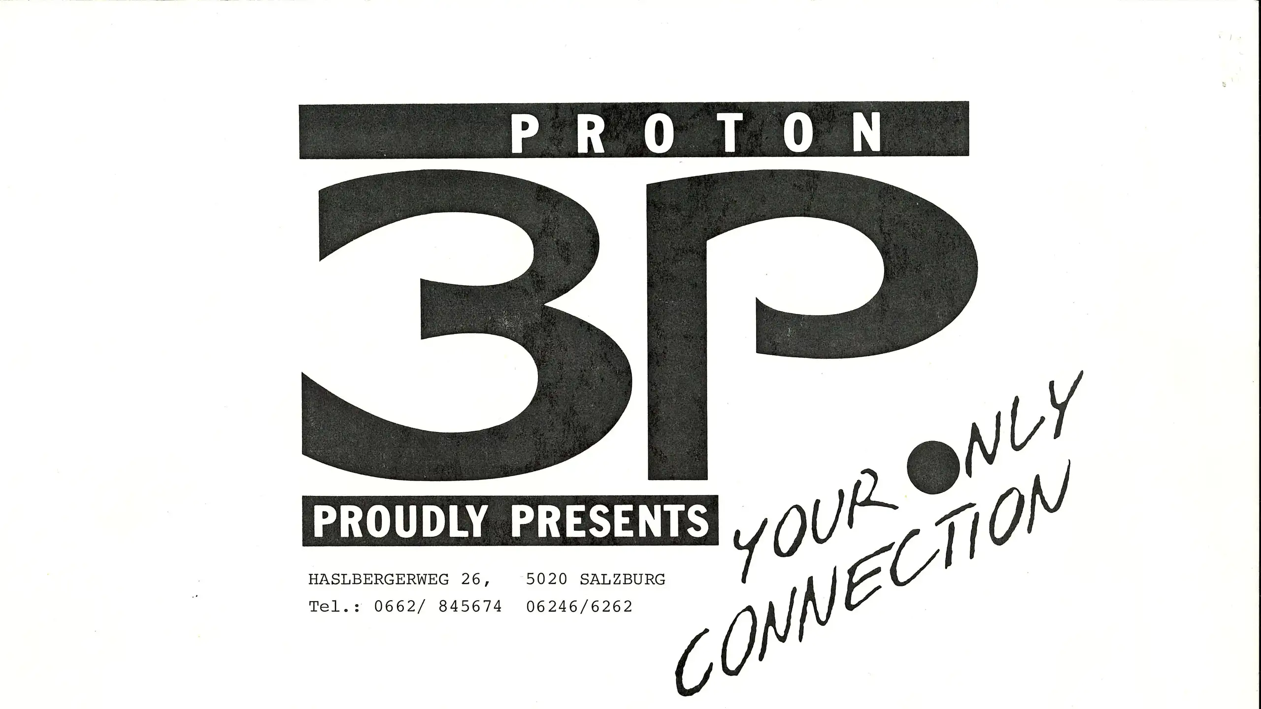 "Pro-Ton Proudly Presents" Flyer von 1985