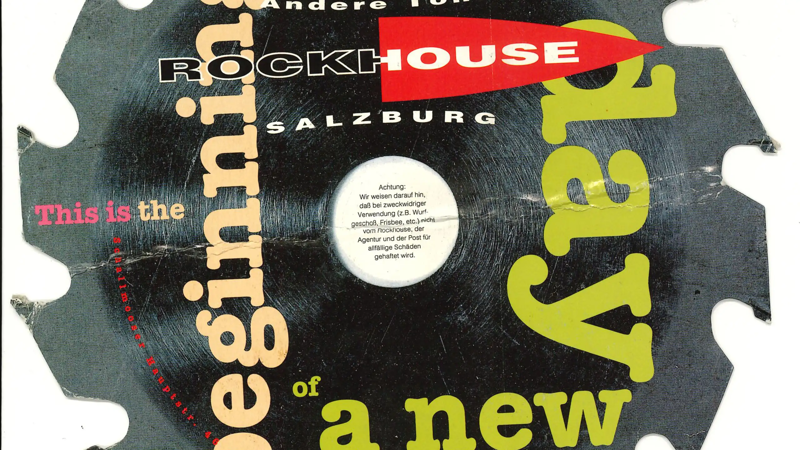 Einladung zur Eröffnung 1993, Seite 1