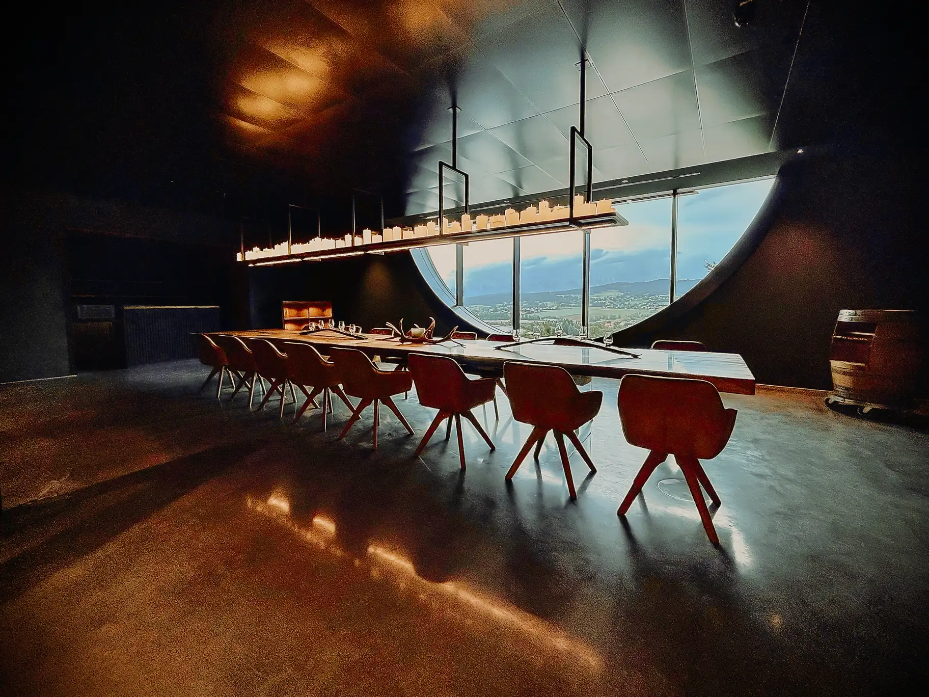 Solid ash dining and office table by Stammdesign with natural live edge and distinctive grain