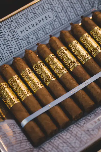 Elegante scatola di sigari con sigari pregiati di Meerapfel