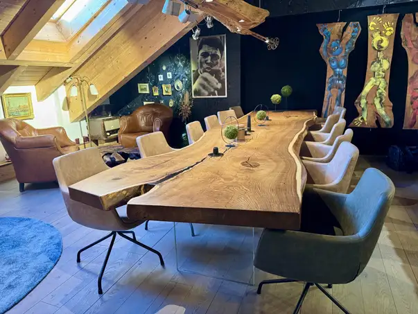 Tavolo in legno massello di tronco d’albero #26002